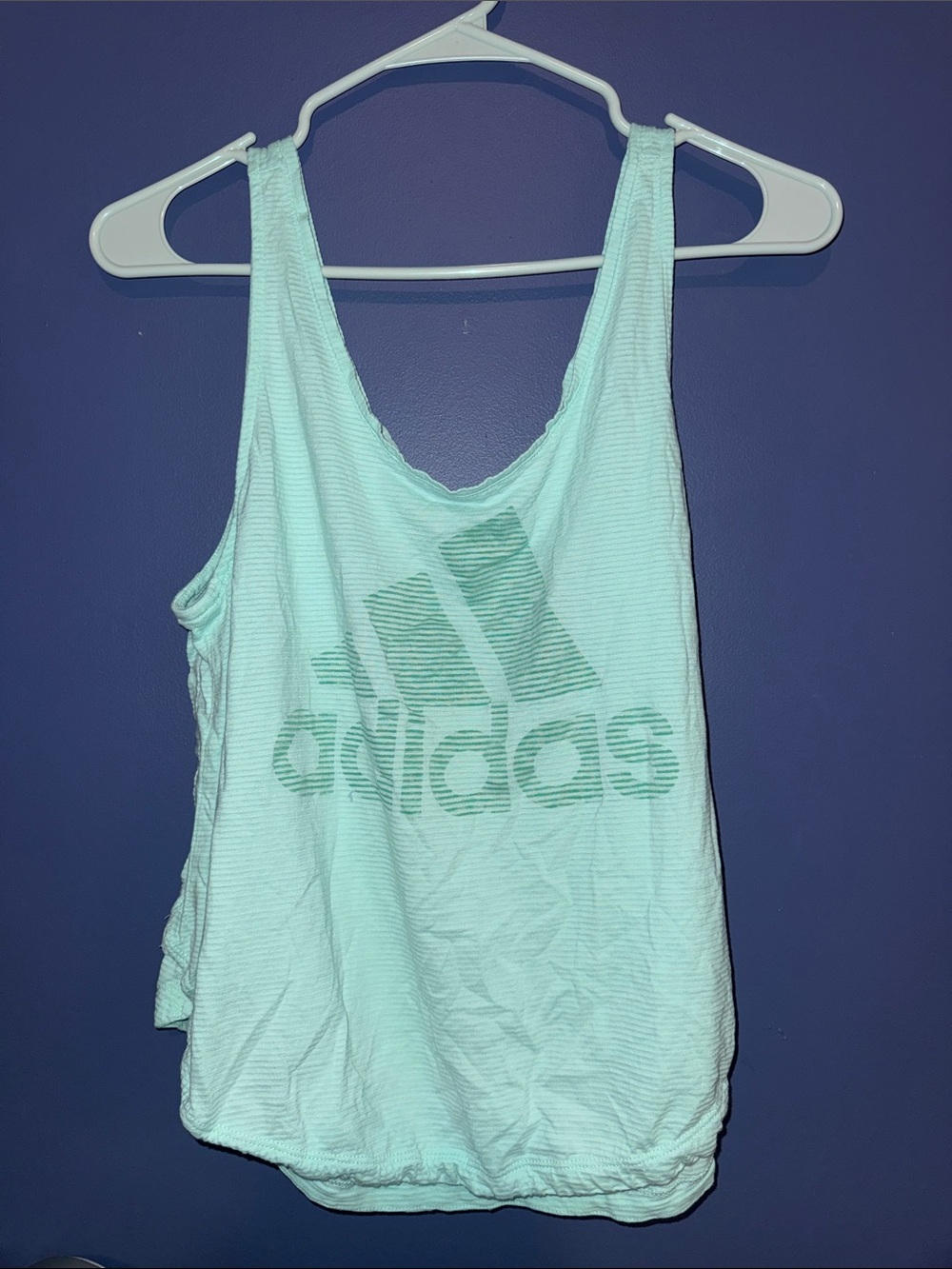adidas Women’s Light Mint Logo Tank Top